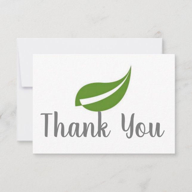 Vielen Dank für Ihre Leaf Card Mitteilungskarte (Vorderseite)