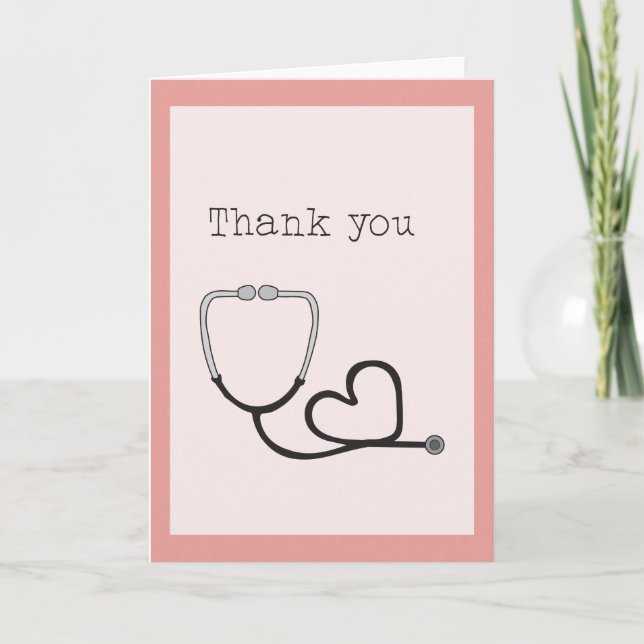 Vielen Dank für Ihre Mitarbeiter im Gesundheitswes Dankeskarte (Vorderseite)