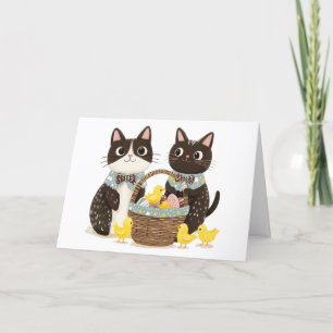 Vielen Dank für Ihre Osterkatzen Osterkörbe Baby C Dankeskarte