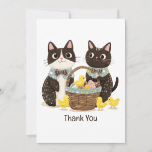 Vielen Dank für Ihre Osterkatzen Osterkörbe Baby C Dankeskarte