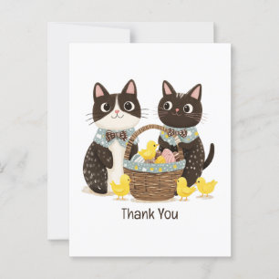 Vielen Dank für Ihre Osterkatzen Osterkörbe Baby C Postkarte