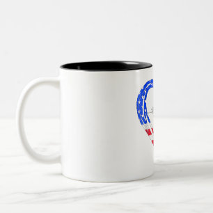 Vielen Dank für Ihre Service American Flag Zweifarbige Tasse