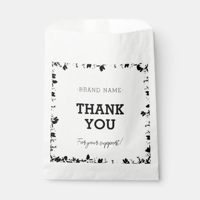 Vielen Dank für Ihre Support Paper Bag | Danke Geschenktütchen (Vorderseite)