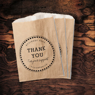 Vielen Dank für Ihre Support Paper Bag Geschenktütchen