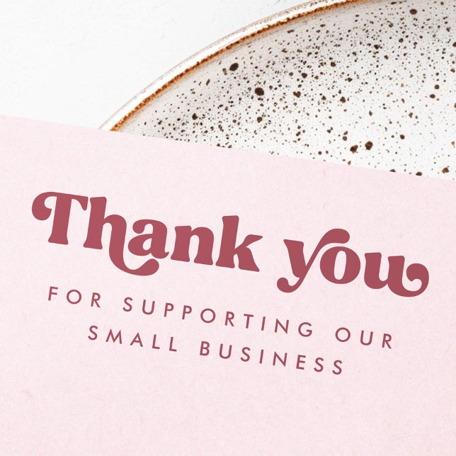 Vielen Dank für Ihre Unterstützung für unser Unter Gummistempel (Retro thank for you supporting our business rubber stamp)