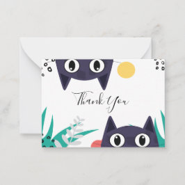 Vielen Dank für Ihre versteckte Katze Mitteilungskarte