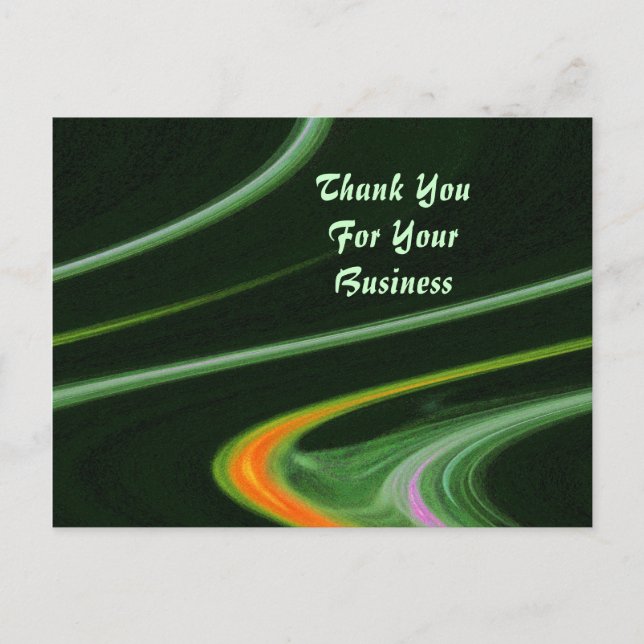 Vielen Dank für Ihre Visitenkarte Postkarte (Vorderseite)