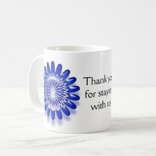 Vielen Dank für Ihren Bleibe mit uns Gast Willkomm Kaffeetasse