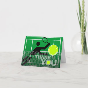 Vielen Dank für Ihren Card Tennis Player Dankeskarte