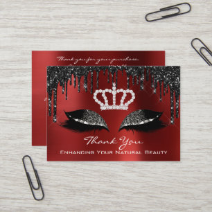 Vielen Dank für Ihren Kauf Black Tropfens Red Rub Visitenkarte