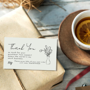 Vielen Dank für Ihren Kauf der Small Business Card Mitteilungskarte