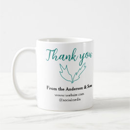Vielen Dank für Ihren Namen auf der Website des Un Kaffeetasse