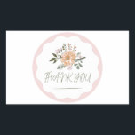 Vielen Dank für Ihren Partner Rechteckiger Aufkleber<br><div class="desc">Aufkleber für das Rechteck</div>