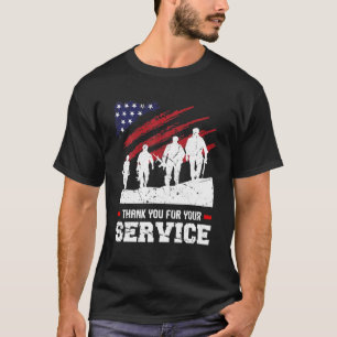 Vielen Dank für Ihren Service Freiheit Vetera Vete T-Shirt