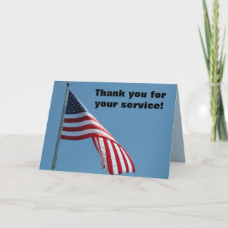 Vielen Dank für Ihren Service! Grußkarte Karte