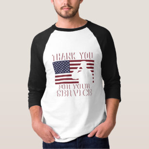 Vielen Dank für Ihren Service Happy Veterans Day T-Shirt