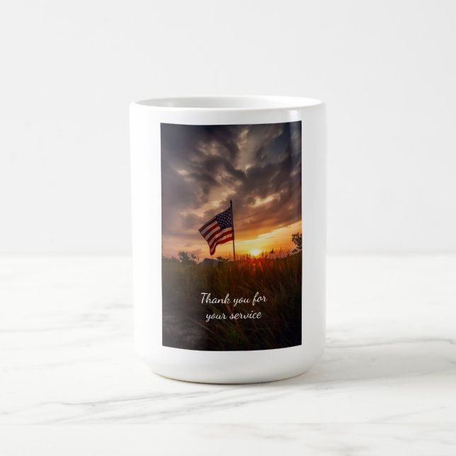 Vielen Dank für Ihren Service Kaffeetasse (Mittel)