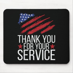 Vielen Dank für Ihren Service Memorial Day America Mousepad