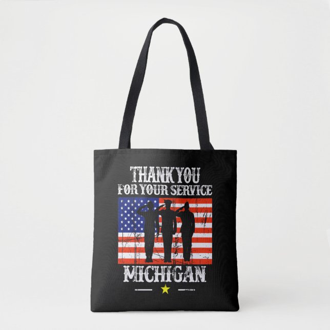 Vielen Dank für Ihren Service Michigan Tasche (Vorderseite)