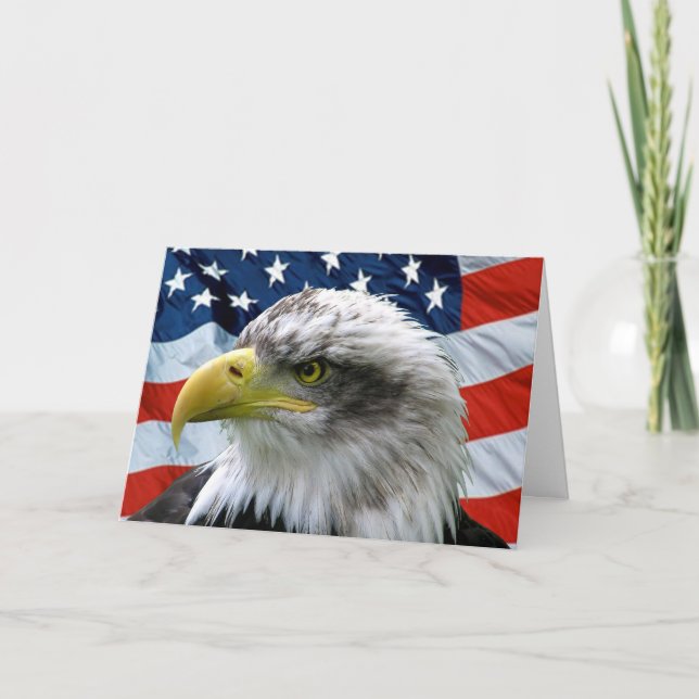 Vielen Dank für Ihren Service Patriotic Dankeskarte (Vorderseite)
