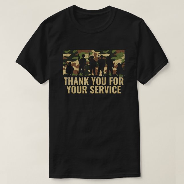 Vielen Dank für Ihren Service T-Shirt (Design vorne)