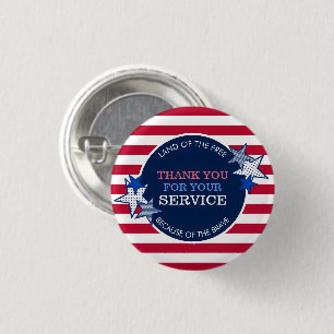 Vielen Dank für Ihren Service Veterans Stars Stri Button