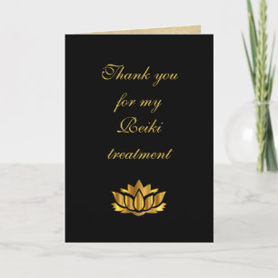 Vielen Dank für meine Reiki Behandlung Dankeskarte