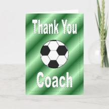 Vielen Dank Fußball-Coach-Karte