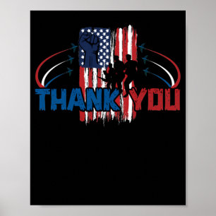 Vielen Dank Gedenktag Partiotic Military Veteran Poster