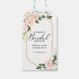 Vielen Dank - Geometrisches Brautparty für Blume i Geschenkanhänger