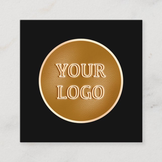 Vielen Dank Geschäftslogo Modern Minimalistisch Bl Rabattkarte (Vorderseite)