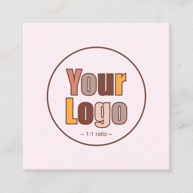 Vielen Dank Geschäftslogo Modern Minimalistisch Rabattkarte (Vorderseite)