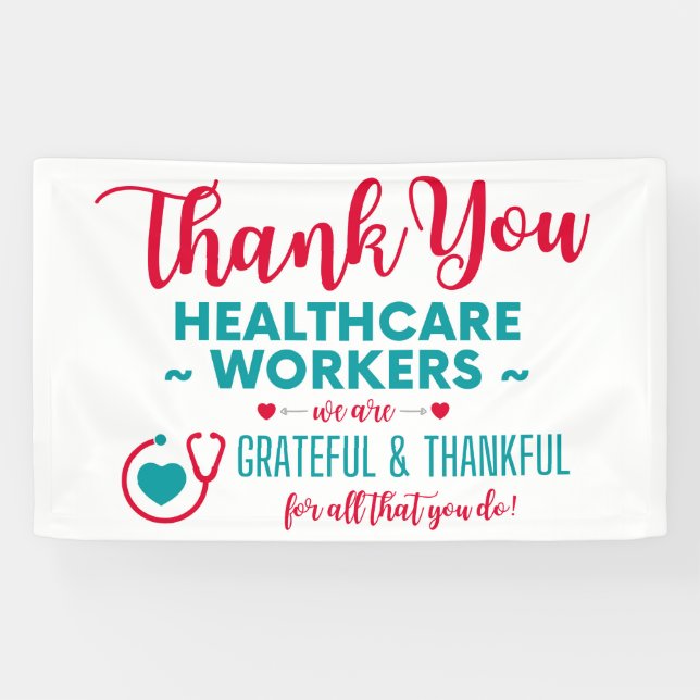 Vielen Dank Gesundheitsarbeiterbericht Banner (Horizontal)