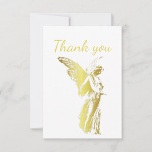 Vielen Dank Gold Angel Spiritual Dankeskarte