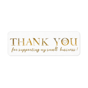 Vielen Dank Gold Hearts Imitate Gold Foil Danke La