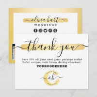 Vielen Dank Gold Minimalistisch Stylist Marketing 