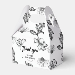 Vielen Dank Gothic Blume Baby Shower Party Geschenkschachtel