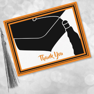 Vielen Dank Grand Cap Orange und Black Postkarte