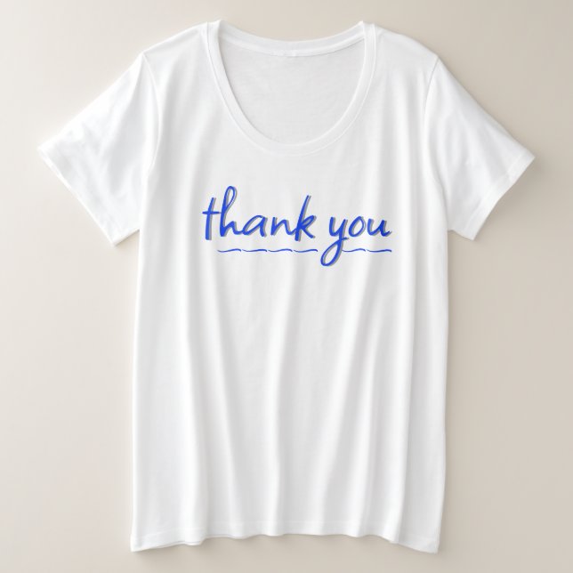 Vielen Dank Große Größe T-Shirt (Design vorne)