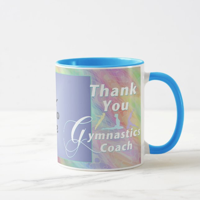 Vielen Dank Gymnastics Coach Foto Tasse (Rechts)