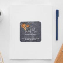 Vielen Dank Halloween Wedding Orange Rose