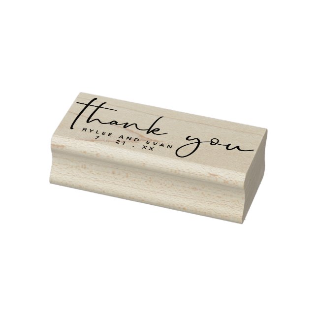 Vielen Dank Hand Letted moderne Typografie Gummistempel (Stempel)