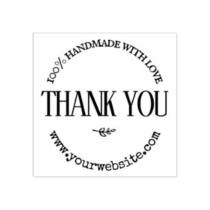 Vielen Dank Handmade Business Website Runde Vintag Gummistempel