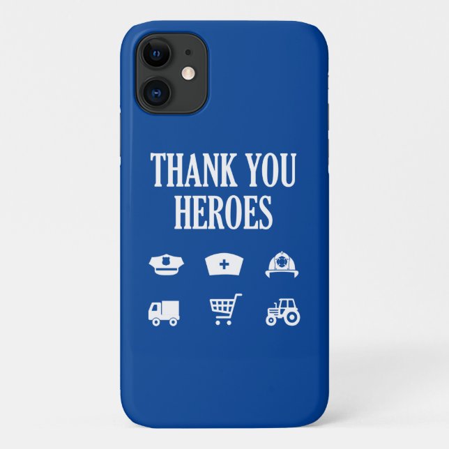 Vielen Dank Heroes | First Responder Case-Mate iPhone Hülle (Rückseite)