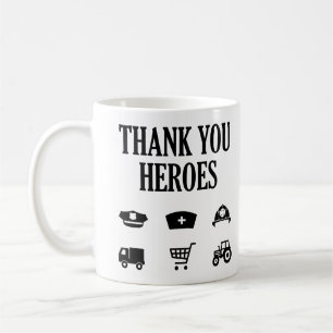 Vielen Dank Heroes   First Responder Kaffeetasse