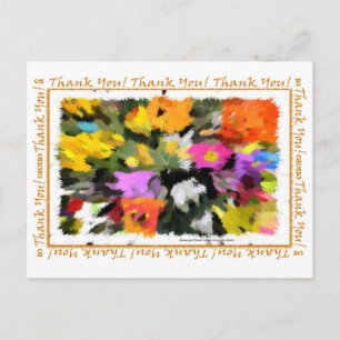 Vielen Dank, Herr Floral Postcard Postkarte