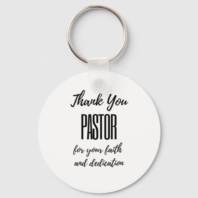 Vielen Dank, Herr Pastor für Ihren Glauben bl Schlüsselanhänger (Vorderseite)