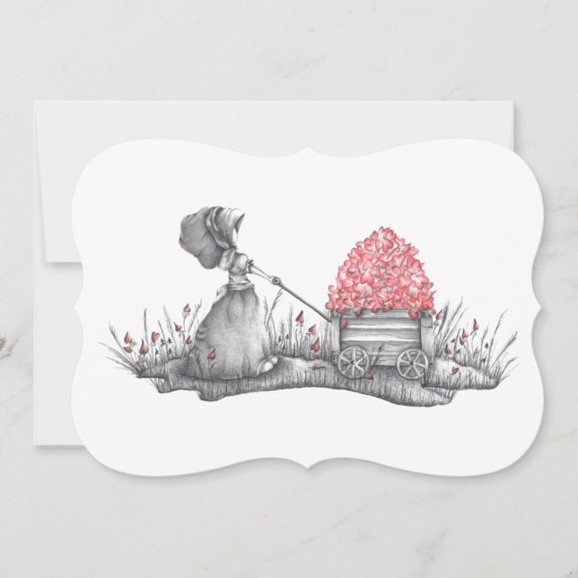 Vielen Dank Hinweis Cards Niedlich einfach Einladung (Vorderseite)