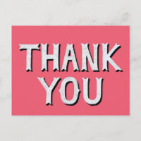 Vielen Dank, Hipster Typografie pink weiß und schw
