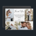 Vielen Dank Hochzeit 4 Fotos Collage Stilmagnet Magnetkarte<br><div class="desc">Fotos von freepik.com bedanken sich bei Ihnen für die Hochzeit von vier Fotos mit stilvollem Magnet</div>